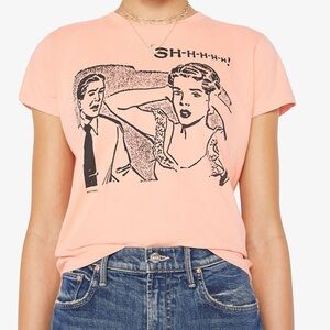 MOTHER The Boxy Goodie Goodie Stretch Cotton Graphic T-Shirt